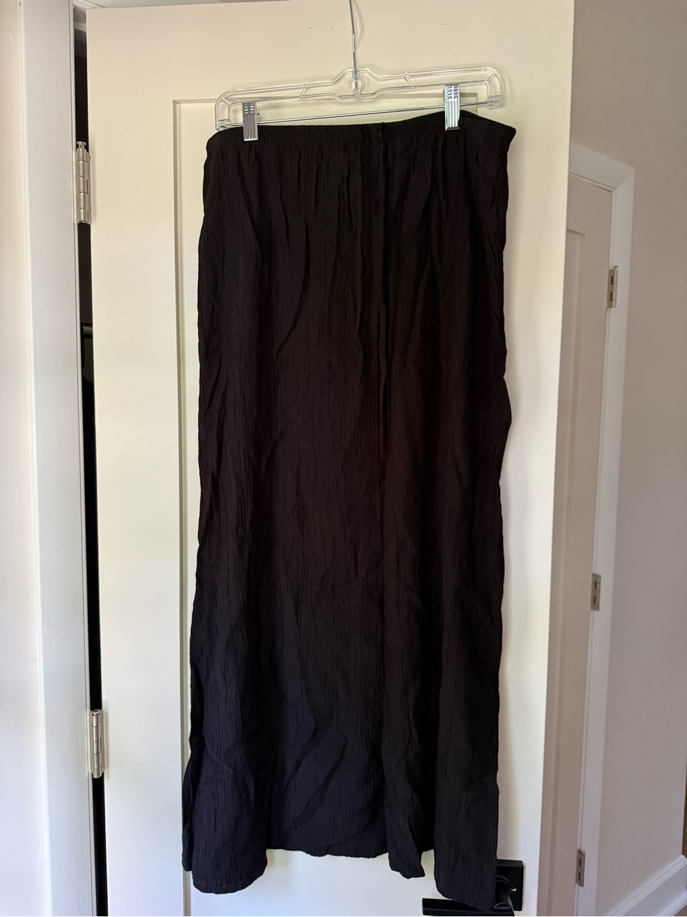 Zara Zara Black Maxi Skirt with Texture